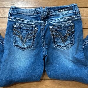 Vigoss Women's Boot Cut Jeans in Classic Blue